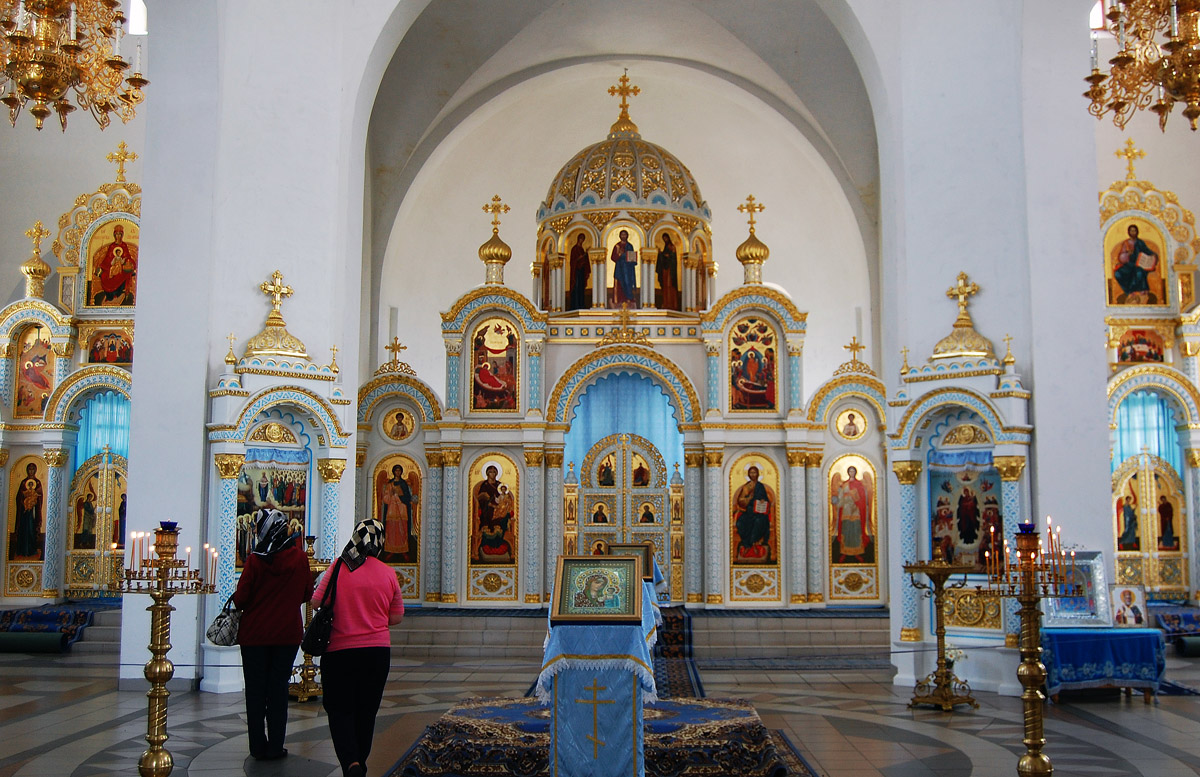 Омский район, прочие н.п., пос. Набережный, Монастырская улица, 12/4, Ачаирский женский монастырь Честного Креста Господня, Собор Успения Пресвятой Богородицы