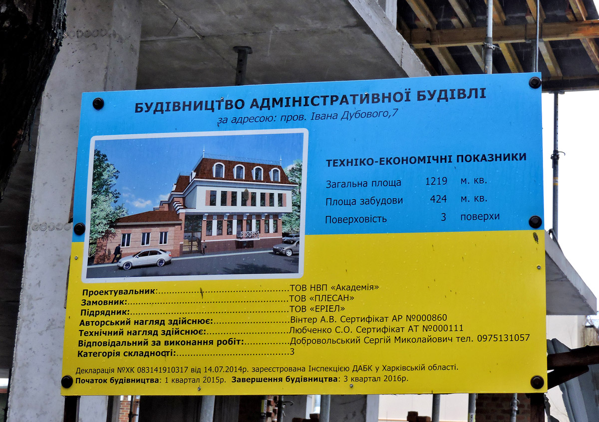 Charkow, Троицкий переулок, 7. Charkow — Паспорта объектов