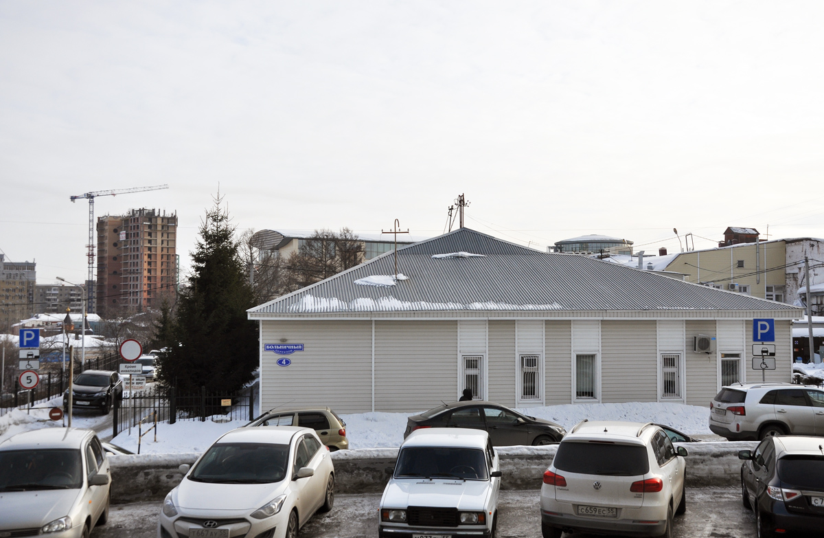 Омск, Больничный переулок, 4 / Краснофлотская улица, 33; Сенная улица, 30