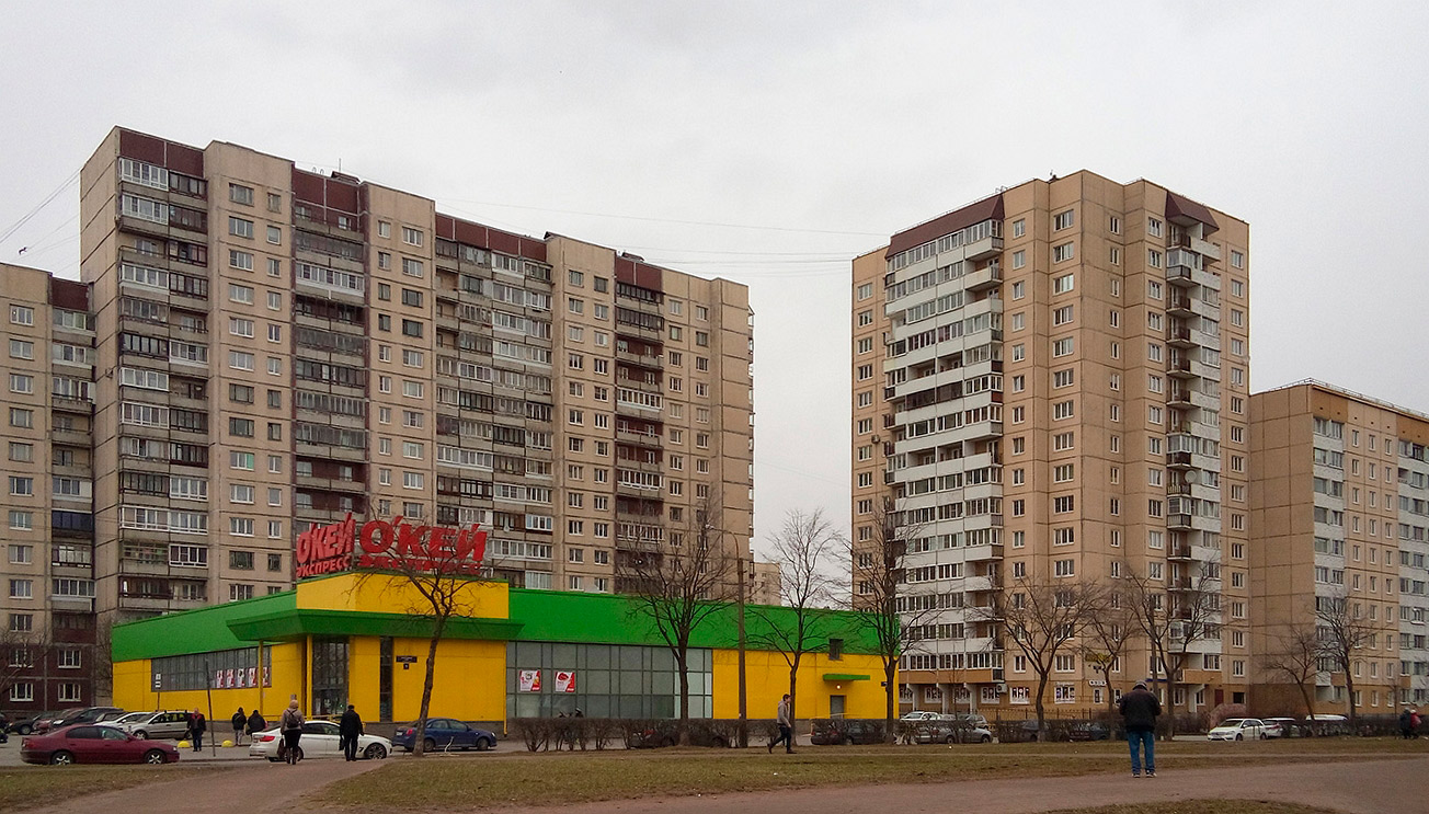 Санкт-Петербург, Прибрежная улица, 11; Прибрежная улица, 13; Караваевская улица, 22
