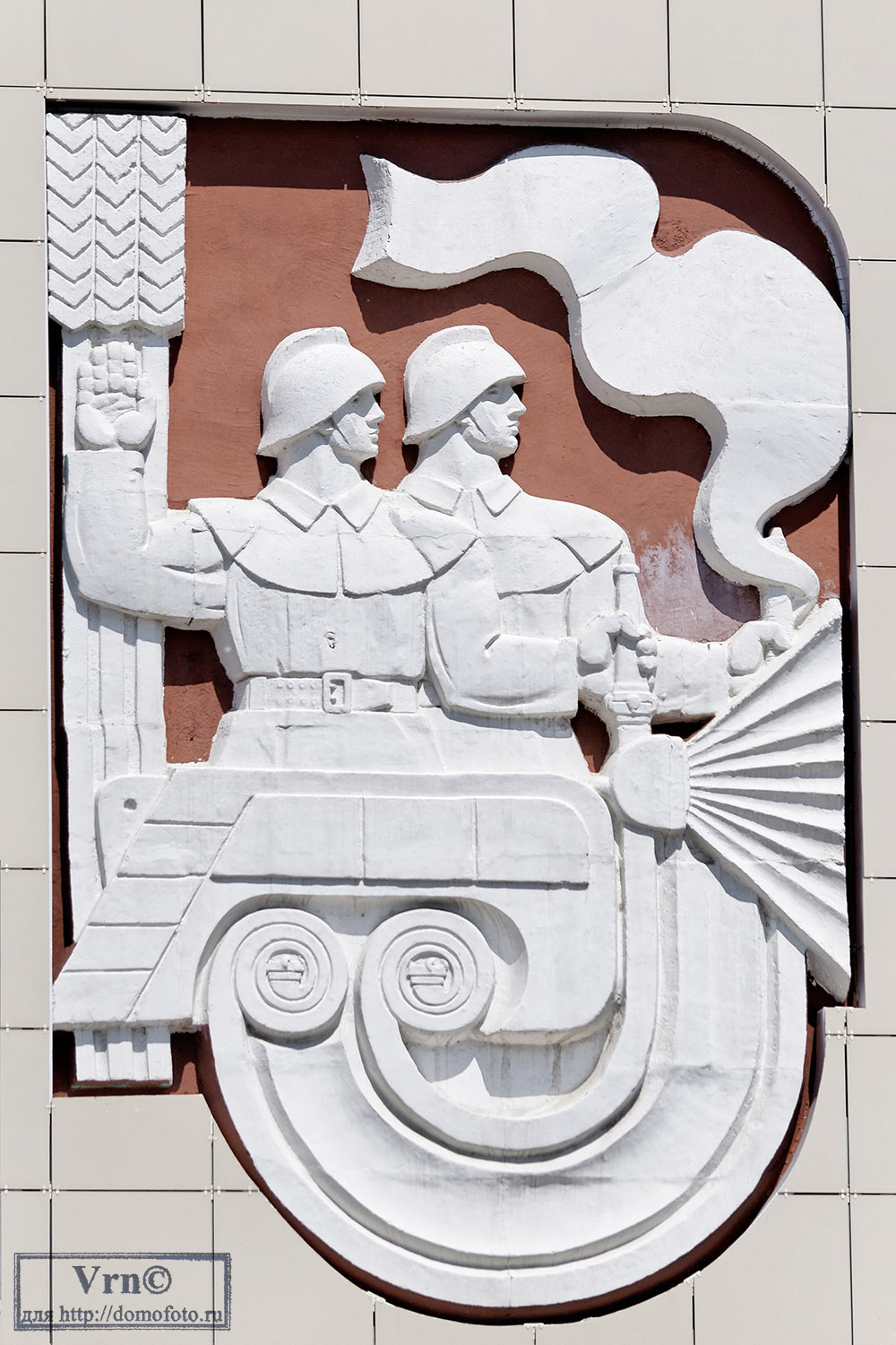 Woroneż, Улица Ленина, 79. Монументальное искусство (мозаики, росписи). Monumental art (mosaics, murals) Voronezh Region
