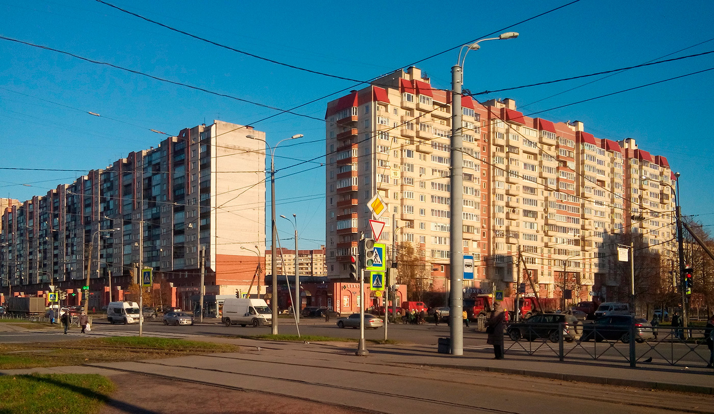 Sankt Petersburg, Прибрежная улица, 4; Шлиссельбургский проспект, 24 корп. 1