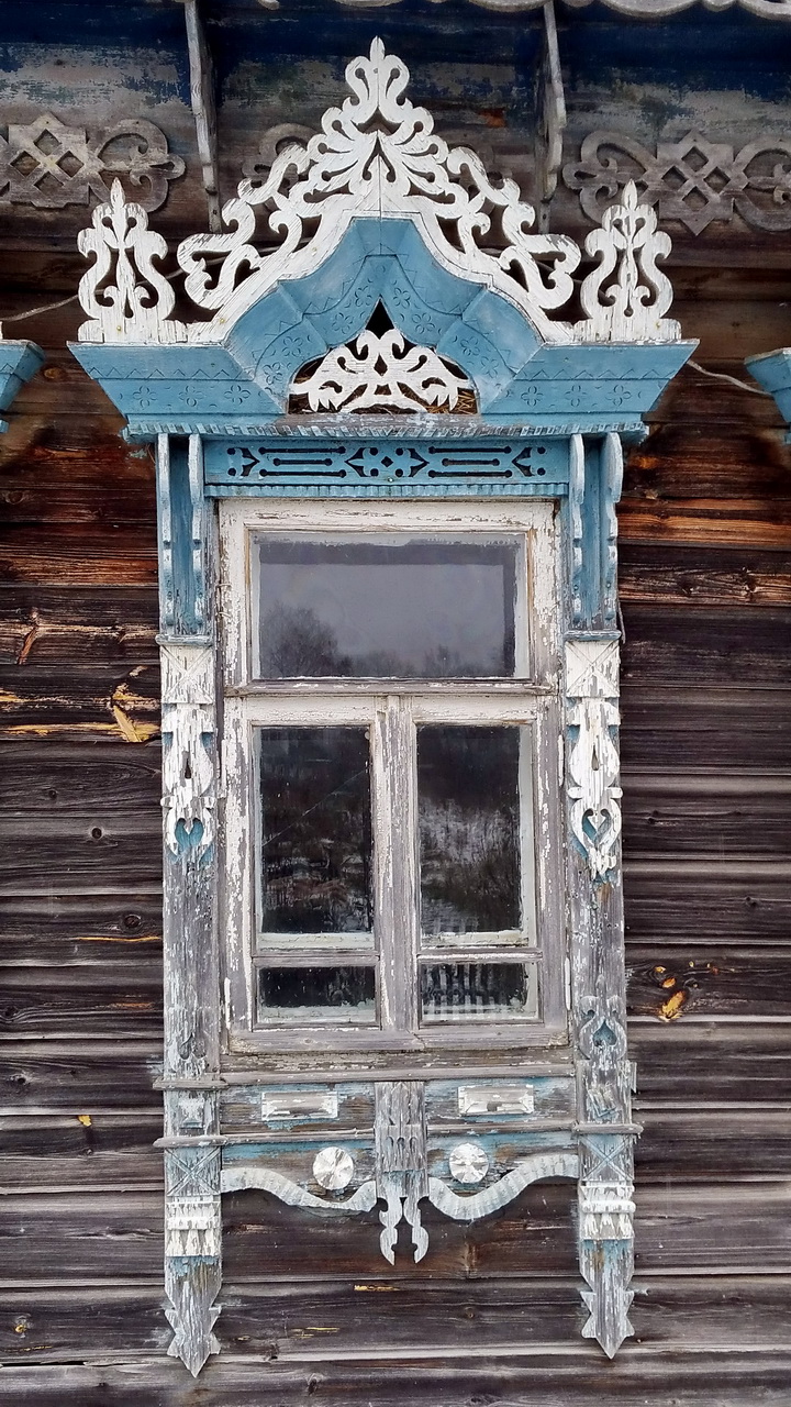 Pereslavsky District, other localities, д. Болшево, Встречная улица, 12. Резные наличники