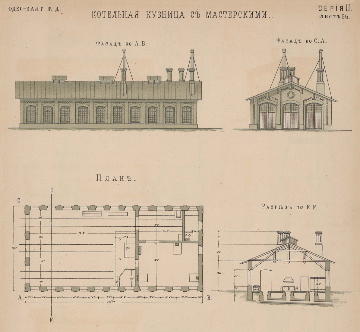 Odesa, Косовська вулиця, (?). Odesa — Drawings and Plans