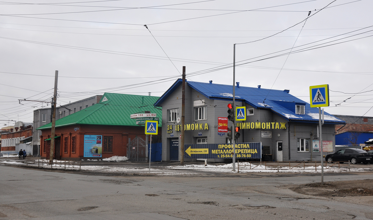 Омск, Улица Гусарова, 59; Октябрьская улица, 155