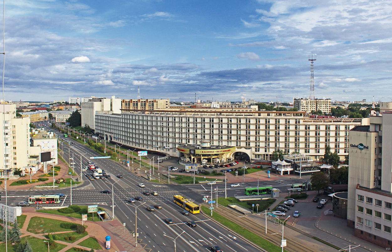 Мінск, Проспект Машерова, 17; Улица Максима Богдановича, 26. Мінск — Панорамы