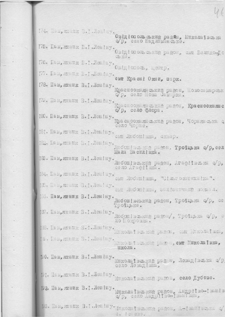 Одесса — Материалы по охране культурного наследия (Одесса и Одесская область)
