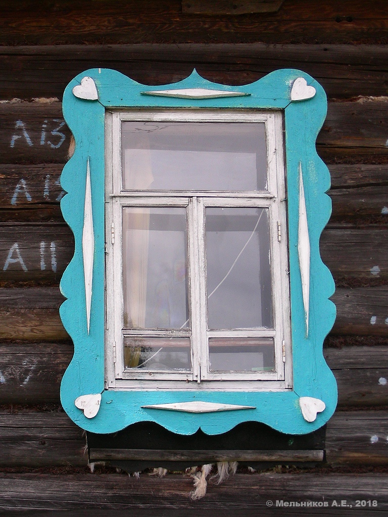 Semyonov city district, дер. Мошна, 27. Резные наличники