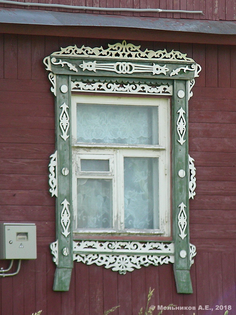 Shuysky district, с. Красноармейское, Архангельская улица, 9. Резные наличники