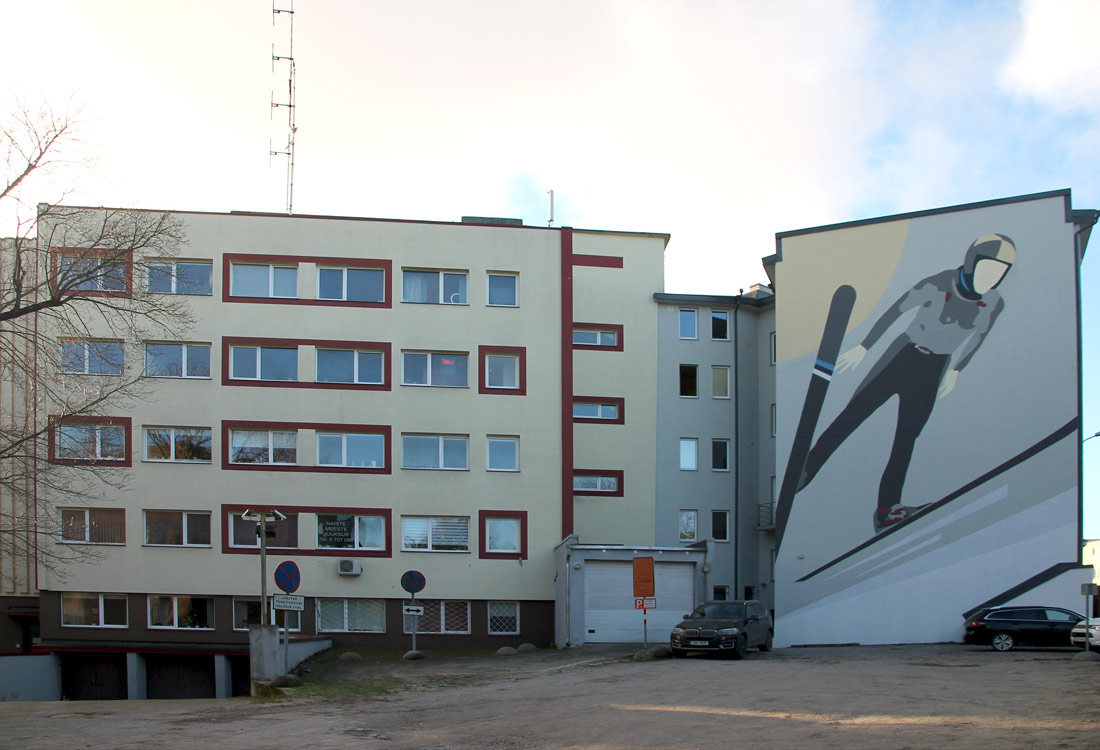 Tallinn, Jaama, 1; Jaama, 1a. Монументальное искусство (мозаики, росписи)