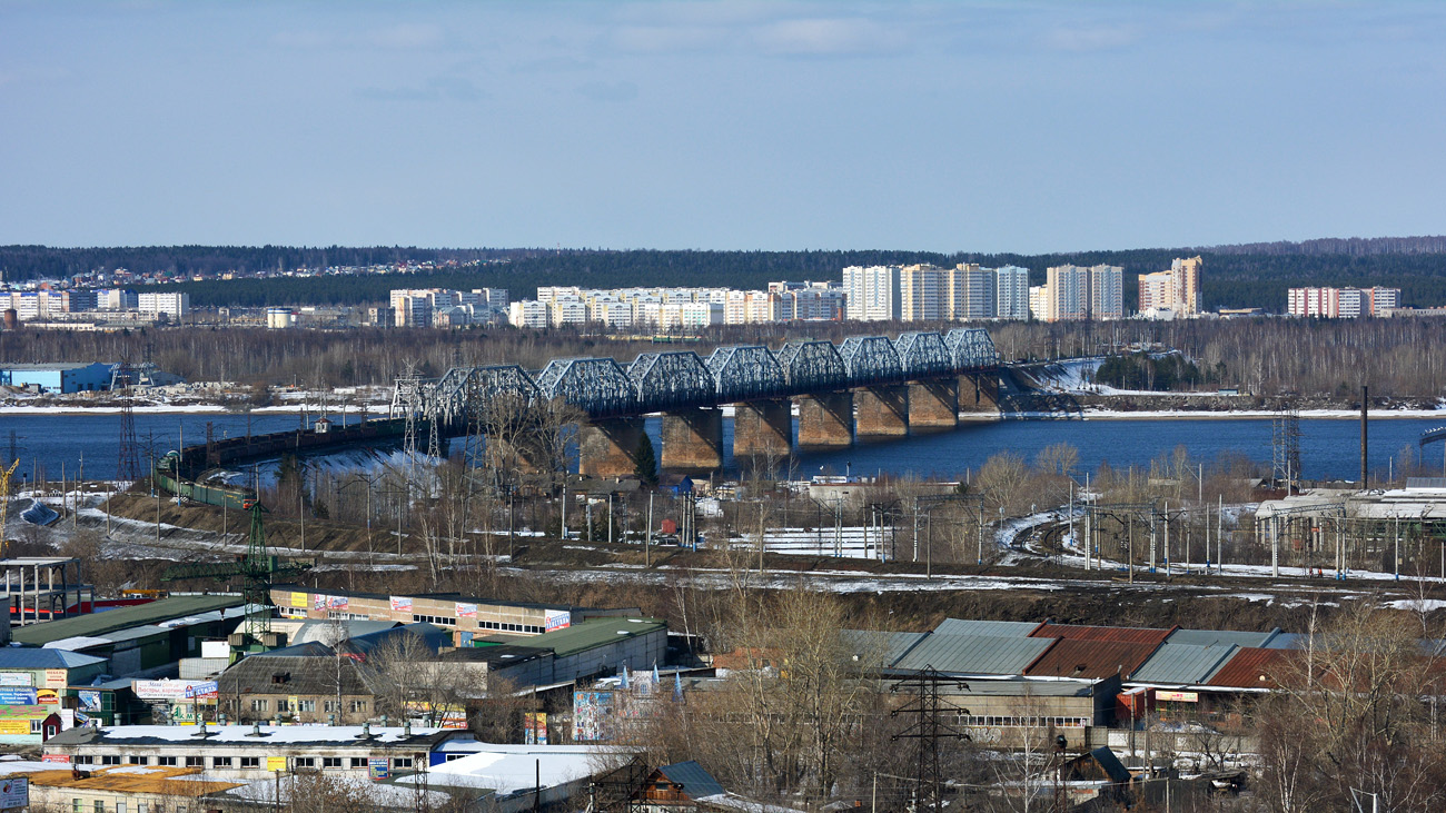 Perm, Камский железнодорожный мост