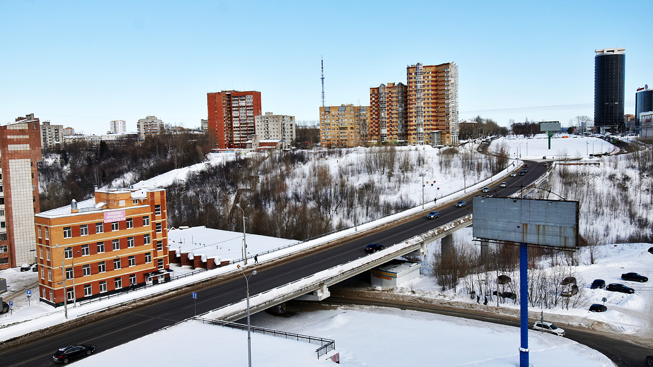 Пермь, Улица Революции, 3Г; Бульвар Гагарина, 36; Бульвар Гагарина, 38; Бульвар Гагарина, 44; Бульвар Гагарина, 44А; Улица Революции / Улица Макаренко, автодорожный мост; Бульвар Гагарина, 65Б