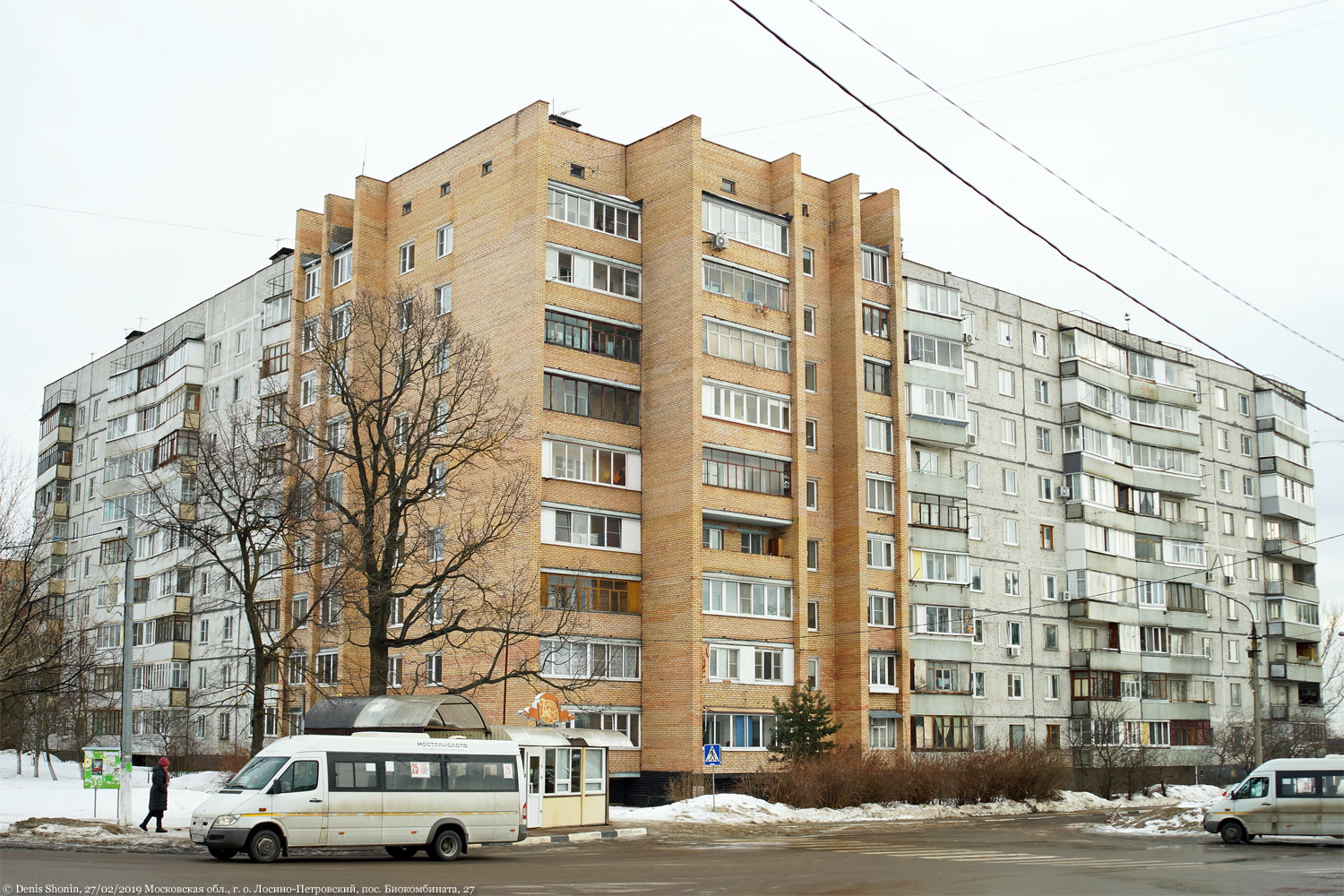 Городской округ Лосино-Петровский, прочие н.п., посёлок биокомбината, 27 (подъезды 4-5); пос. Биокомбината, 27 (подъезд 3); посёлок биокомбината, 27 (подъезды 1-2)