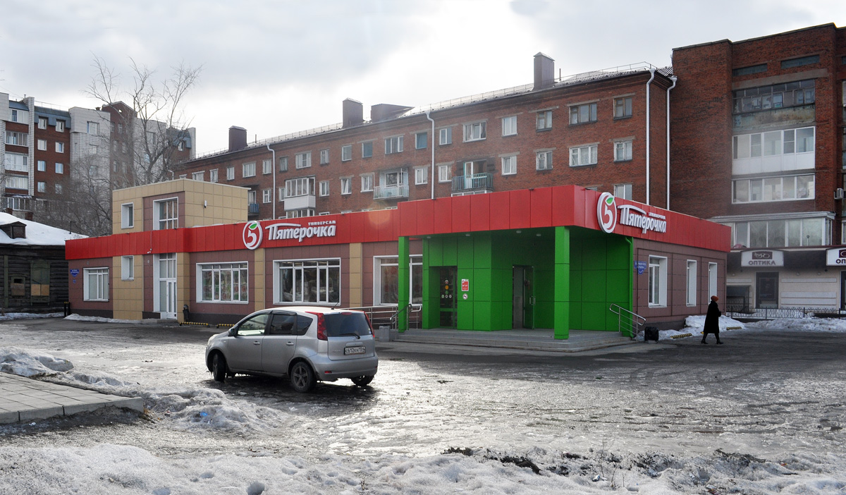 Омск, Сажинская улица, 26 / Почтовая улица, 25; Улица Лермонтова, 34/6 корп. 1