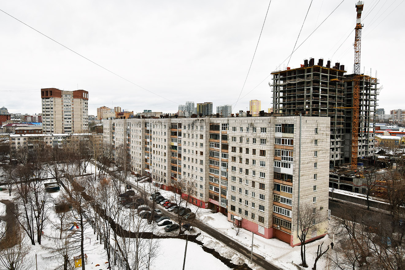 Пермь, Улица Луначарского, 80; Улица Попова, 27; Улица Луначарского, 90; Улица Луначарского, 99. Пермь — Панорамы