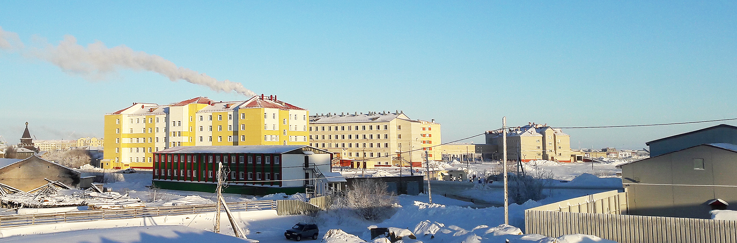Naryan-Mar, Улица Авиаторов, 9Б; Улица Авиаторов, 12А; Улица Авиаторов, 11; Улица Ленина, 4А главный корпус; Улица Ленина, 4А родильный дом; Улица Авиаторов, 16