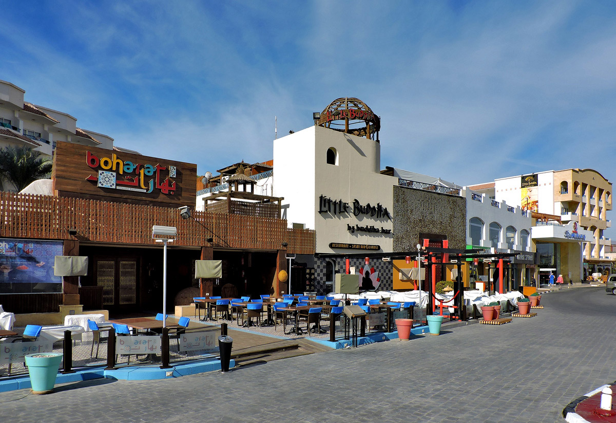 Sharm Al Shiekh, Naama Bay, Al Sultan Qabous-Mashaba, Boharat; Naama Bay, Al Sultan Qabous-Mashaba, Little Buddha