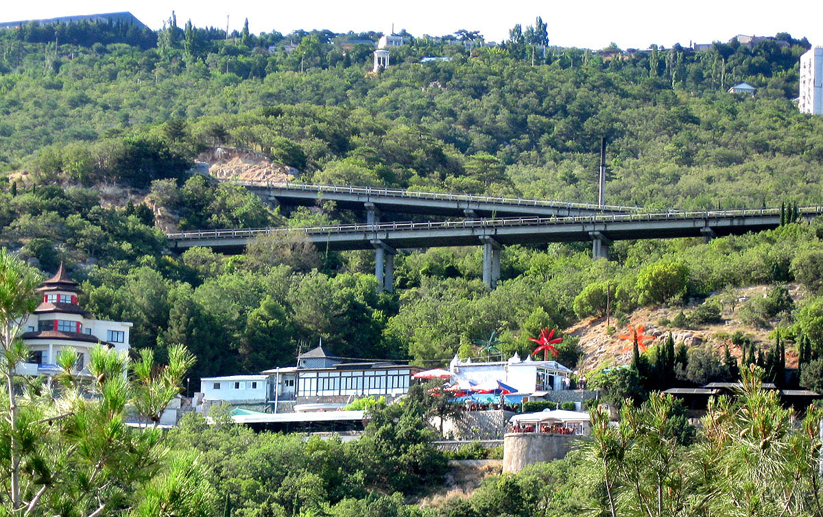 Ялта, пгт Гаспра, Соединительное шоссе СО-11814, а; Соединительное шоссе СО-11814, б