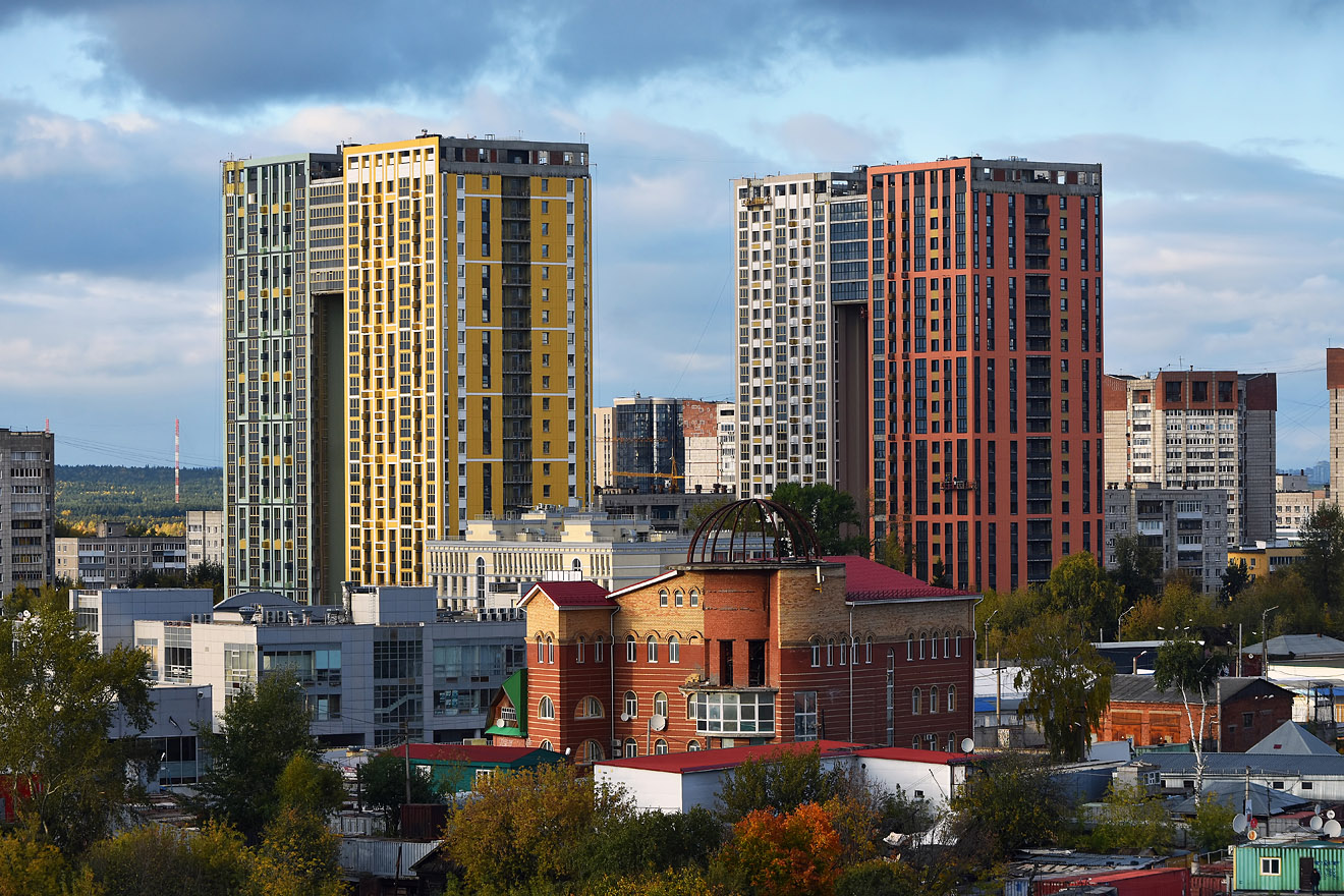 Perm, Улица Борчанинова, 71А; Улица Луначарского, 99. Perm — Panoramas