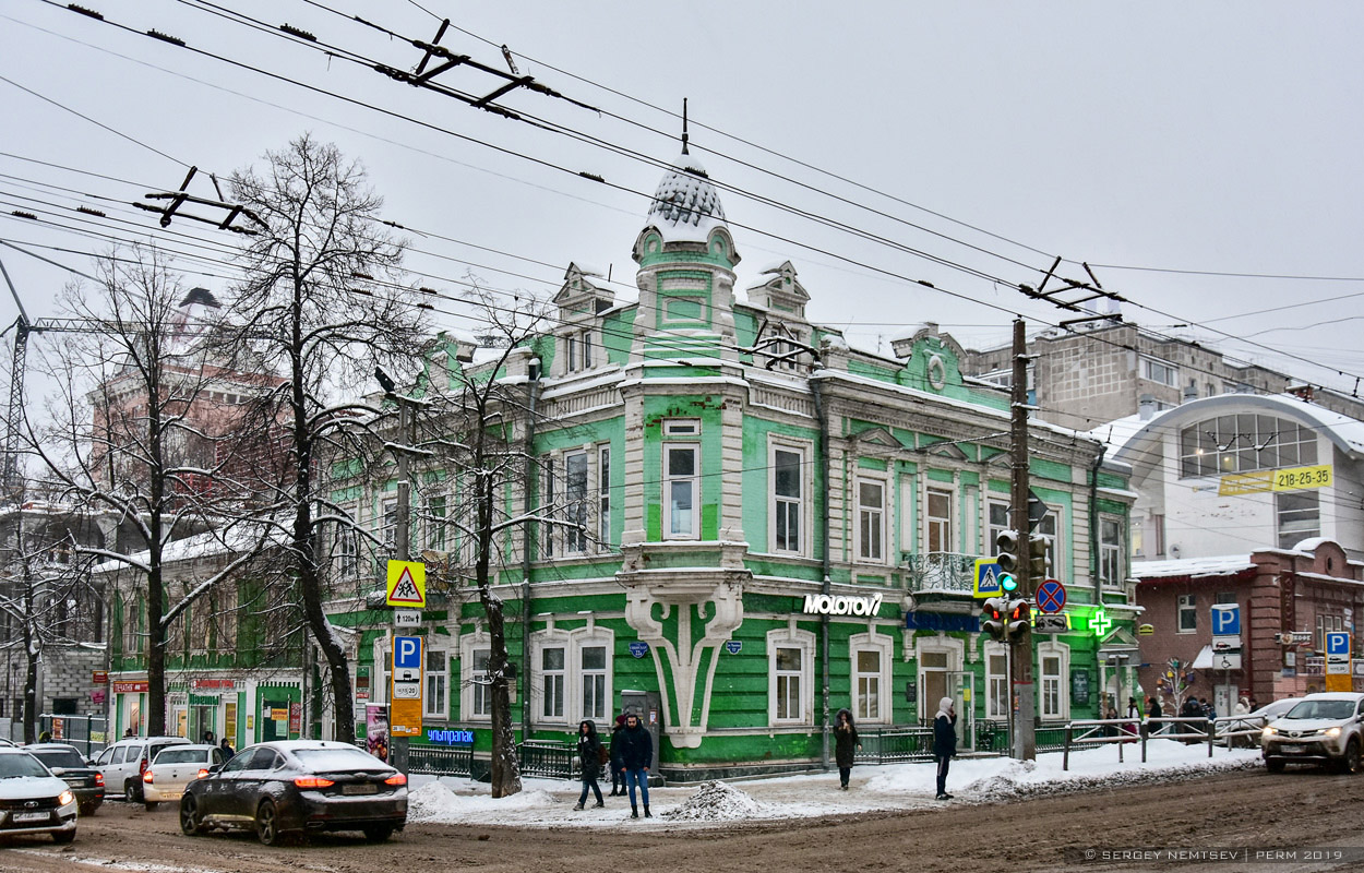 Пермь, Сибирская улица, 22А / Улица Пушкина, 17