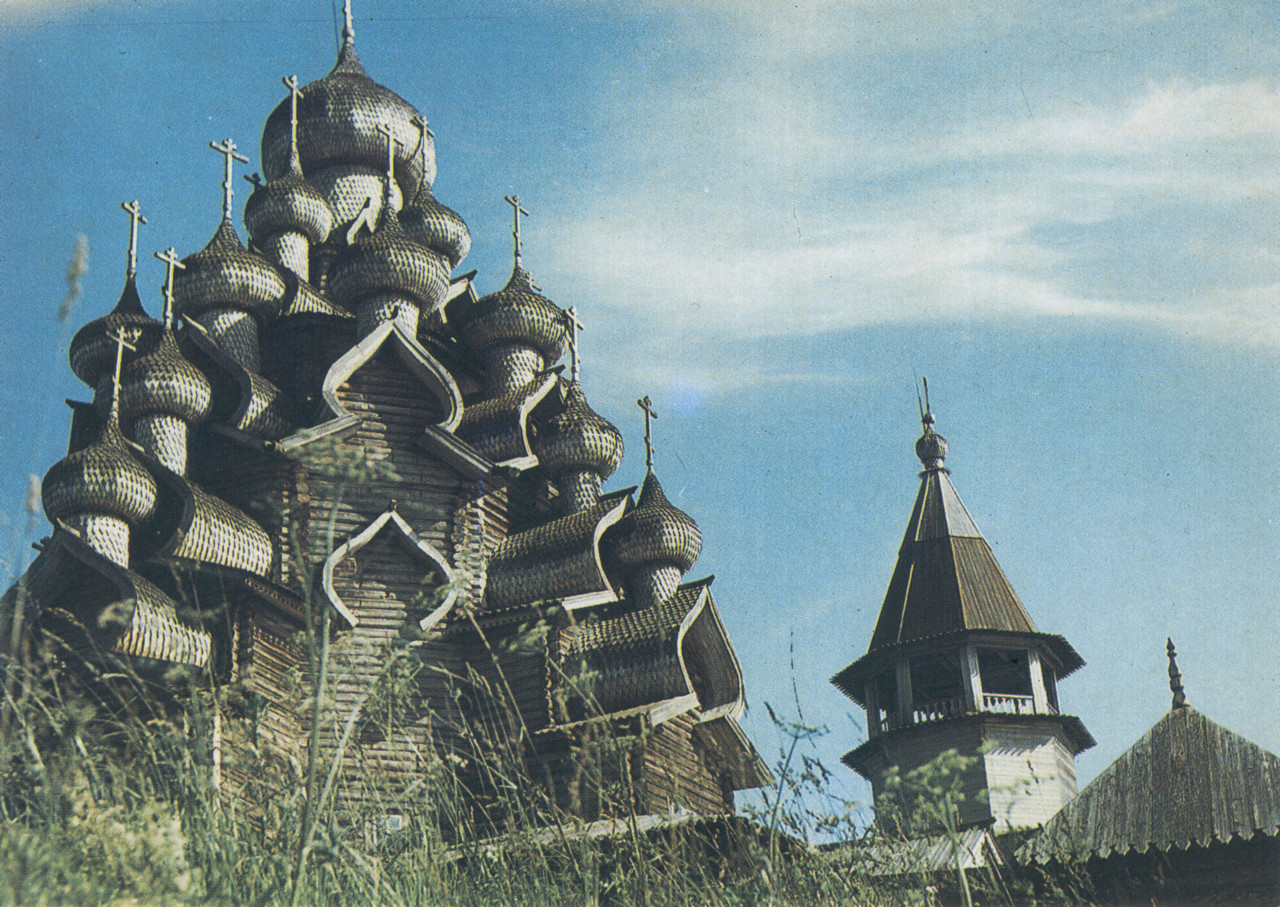 Медвежьегорский район, прочие н.п., Остров Кижи, Церковь Преображения Господня; Остров Кижи, Колокольня Кижского погоста