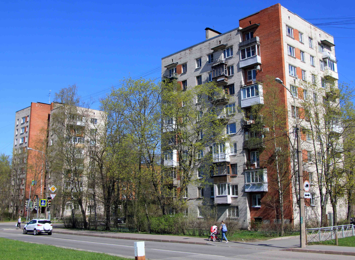 Пушкин, Ленинградская улица, 40 / Школьная улица, 25; Ленинградская улица, 79 / Школьная улица, 27