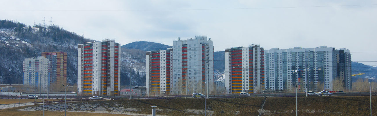 Красноярск, Ключевская улица, 59; Ключевская улица, 57; Свердловская улица, 6В; Свердловская улица, 6Г; Свердловская улица, 6Б; Свердловская улица, 6Д. Красноярск — Панорамы