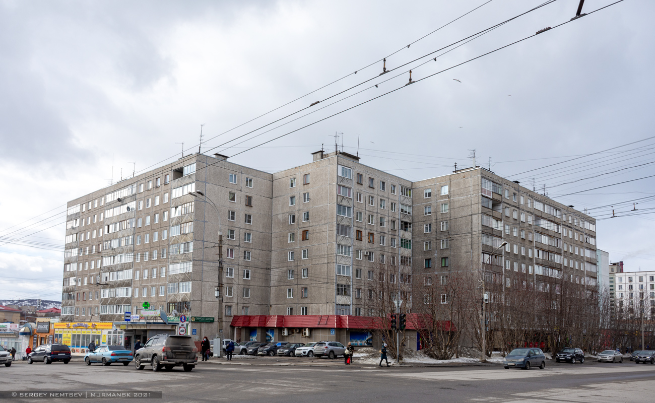 Мурманск, Улица Полярные Зори, 18; Улица Полярные Зори, 16; Улица Академика Книповича, 25