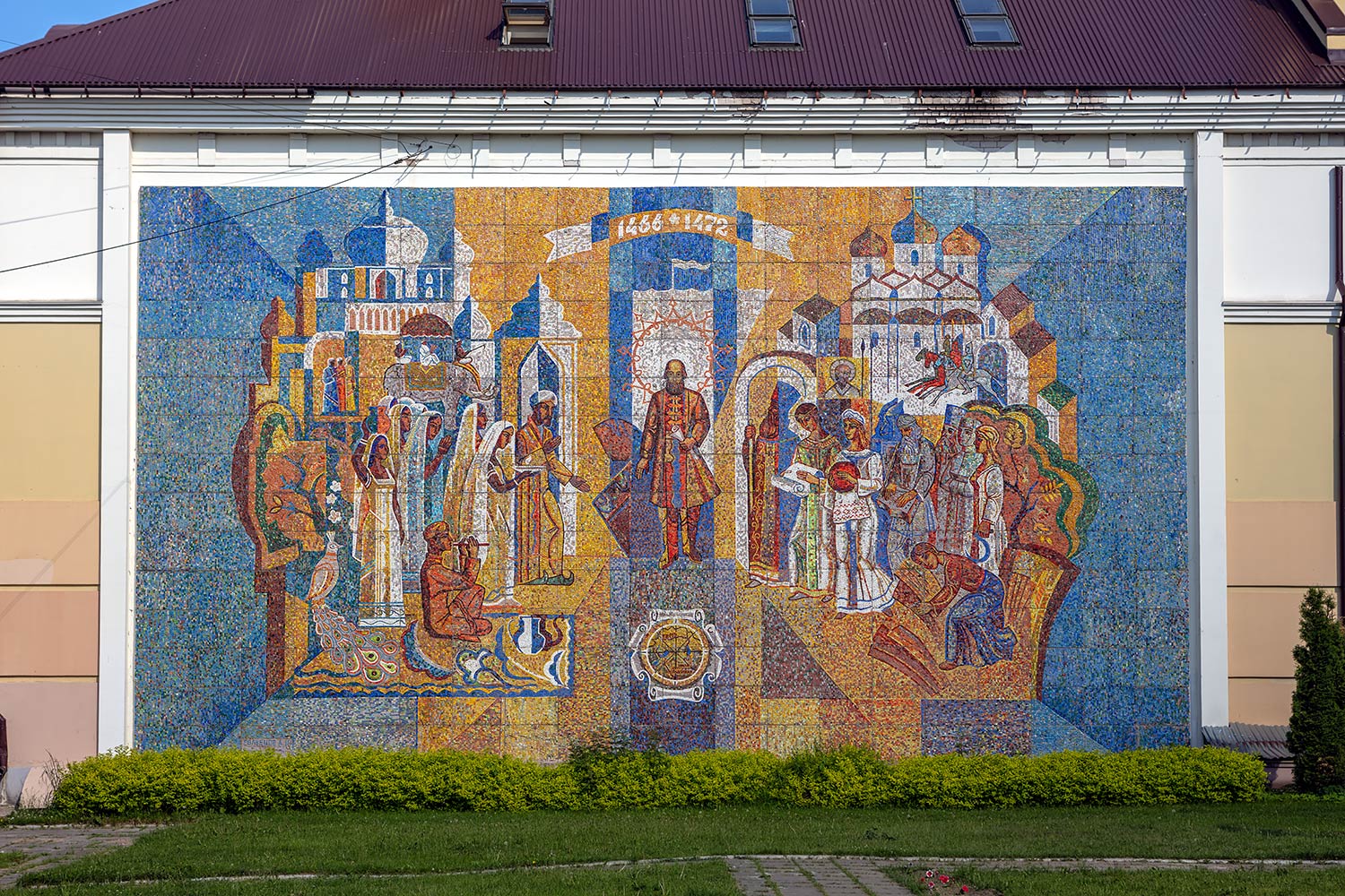 Тверь, Трёхсвятская улица, 19. Монументальное искусство (мозаики, росписи)
