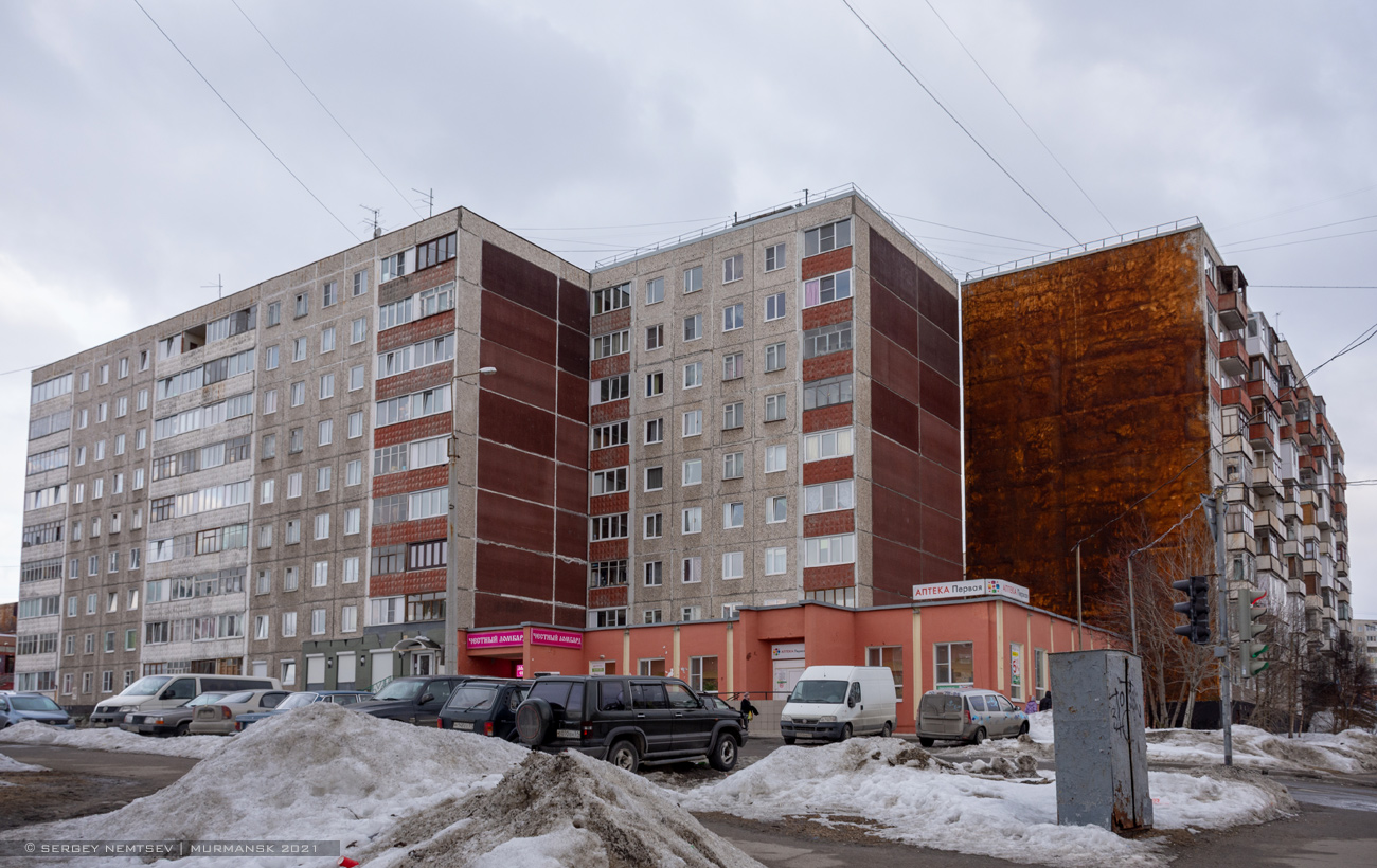 Мурманск, Улица Героев Рыбачьего, 40; Улица Героев Рыбачьего, 42; Улица Героев Рыбачьего, 44