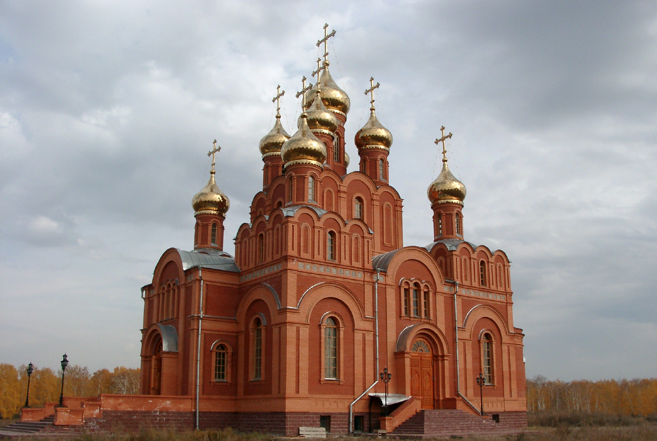 Омский район, прочие н.п., пос. Набережный, Монастырская улица, 12/4, Ачаирский женский монастырь Честного Креста Господня, Собор Успения Пресвятой Богородицы