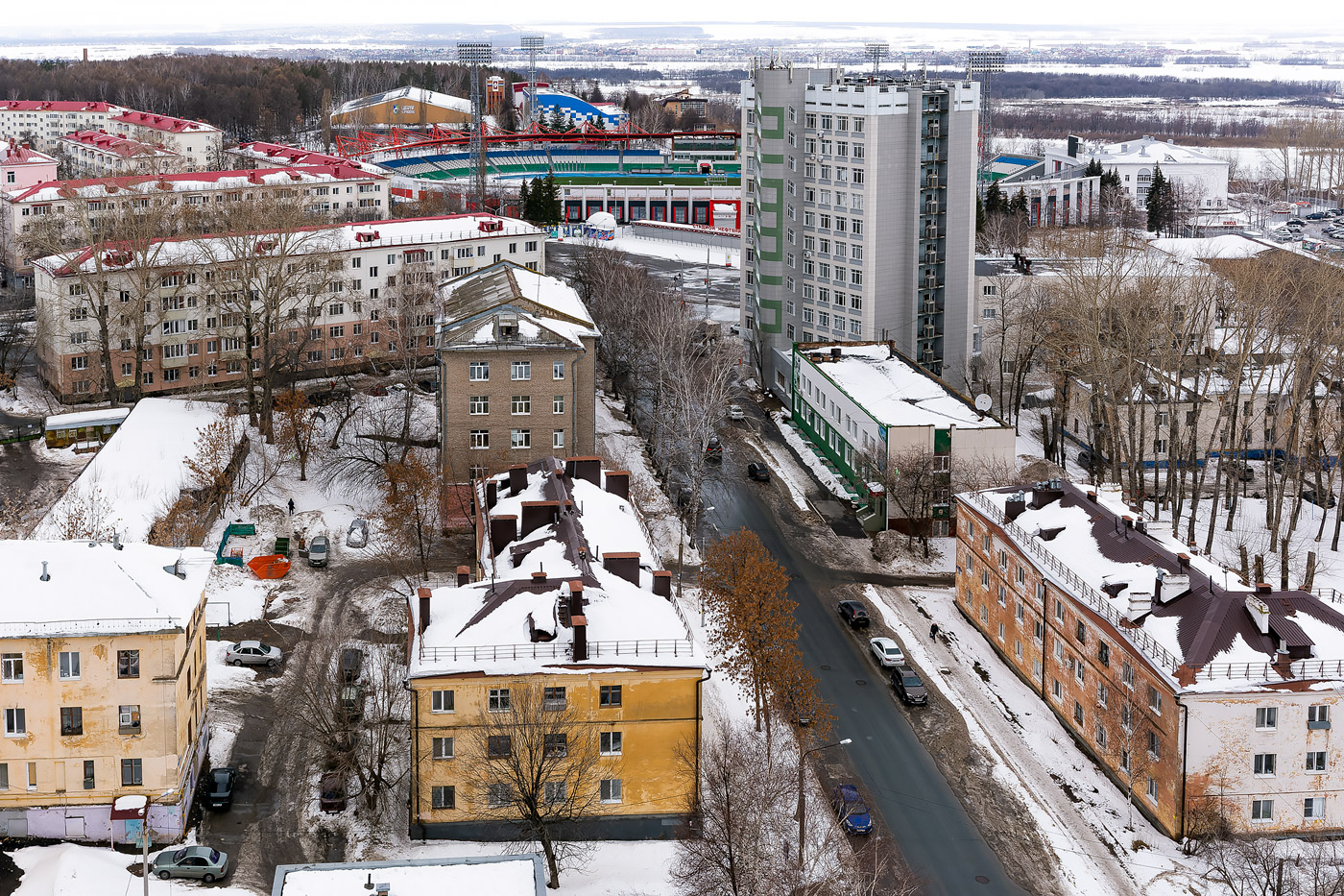Уфа, Улица Конституции, 1 / Улица Максима Горького, 34; Улица Максима Горького, 38; Улица Максима Горького, 36; Улица Комарова, 9 корп. 1; Улица Максима Горького, 35 / Кемеровская улица, 46; Улица Максима Горького, 35А; Улица Максима Горького, 39