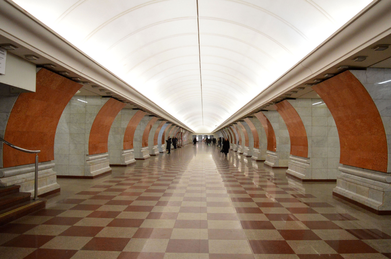 Moscow, Арбатско-Покровская линия Московского метрополитена / Солнцевская линия Московского Метрополитена, станция метро «Парк Победы»