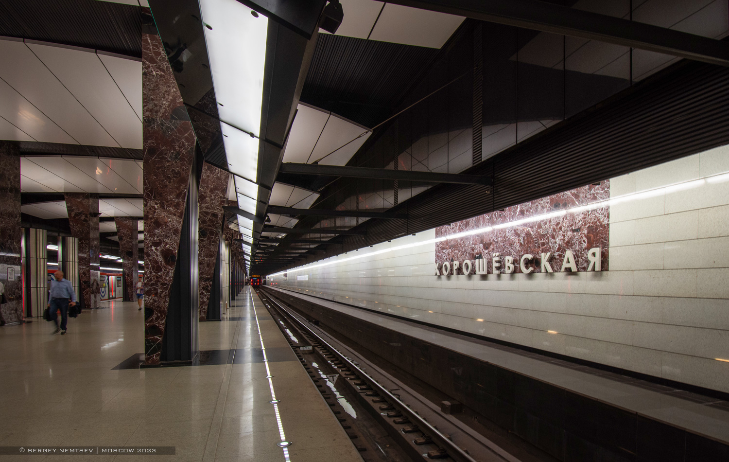 Moskau, Большая Кольцевая линия Московского метрополитена, станция метро «Хорошёвская»