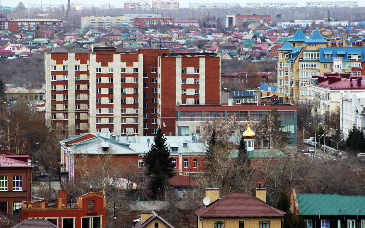 Omsk, Улица Лермонтова, 56 / Улица 30 лет ВЛКСМ, 61; Улица Лермонтова, 57; Улица Лермонтова, 55; Улица 10 лет Октября, 43; Улица Декабристов, 35А