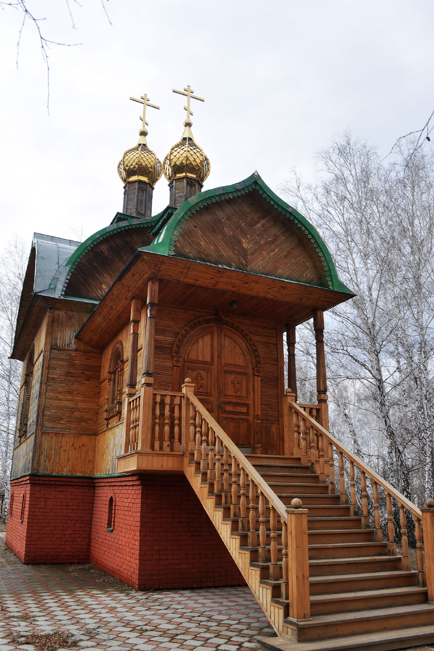 Omsky District, other localities, пос. Набережный, Монастырская улица, 12/4, Ачаирский женский монастырь Честного Креста Господня, Церковь святых Веры Надежды Любови и Софии