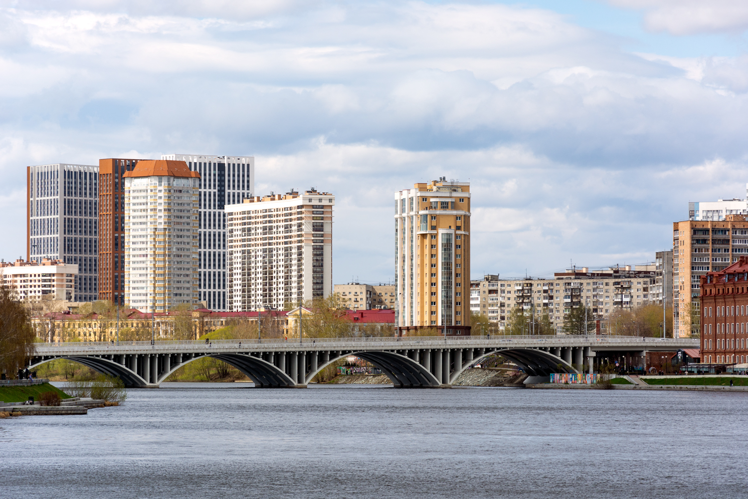 Yekaterinburg, Улица Челюскинцев, Автомобильный мост. Yekaterinburg — Panoramas