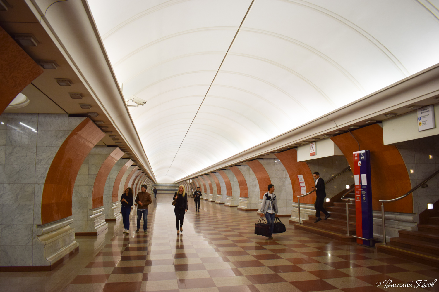 Moskau, Арбатско-Покровская линия Московского метрополитена / Солнцевская линия Московского Метрополитена, станция метро «Парк Победы»