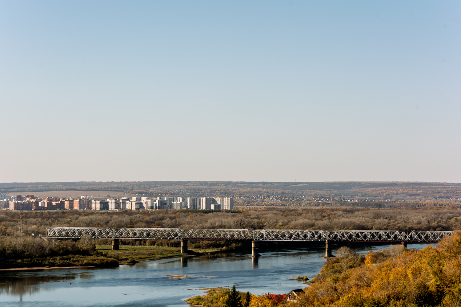 Уфа, Перегон "Уфа - Дёма", Бельский мост. Уфа — Панорамы Уфа, Перегон "Уфа - Дёма", Бельский мост. Уфа — Панорамы