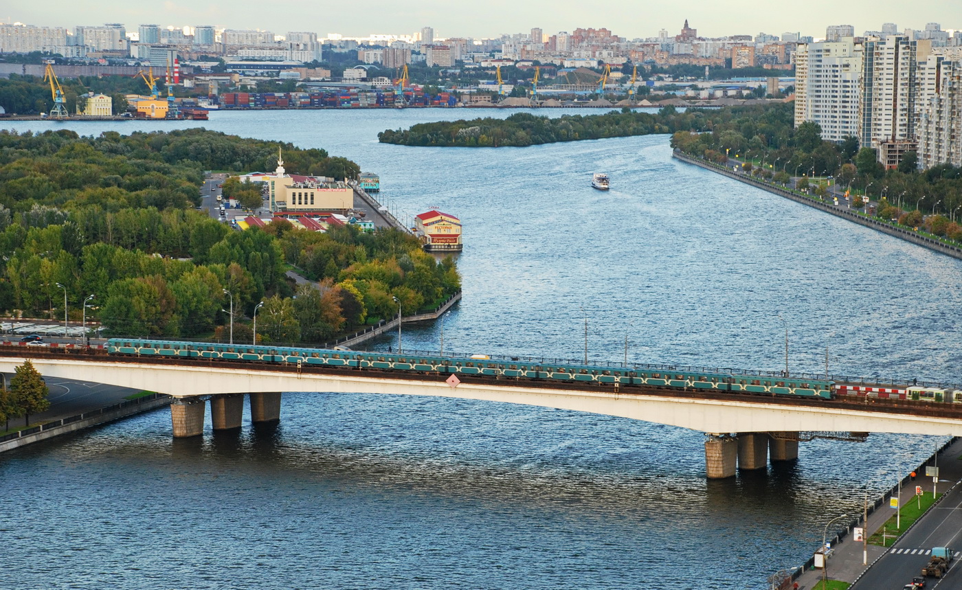Moskwa, Проспект Андропова, Нагатинский метромост; Проспект Андропова, 11 корп. 2. Moskwa — Panoramas