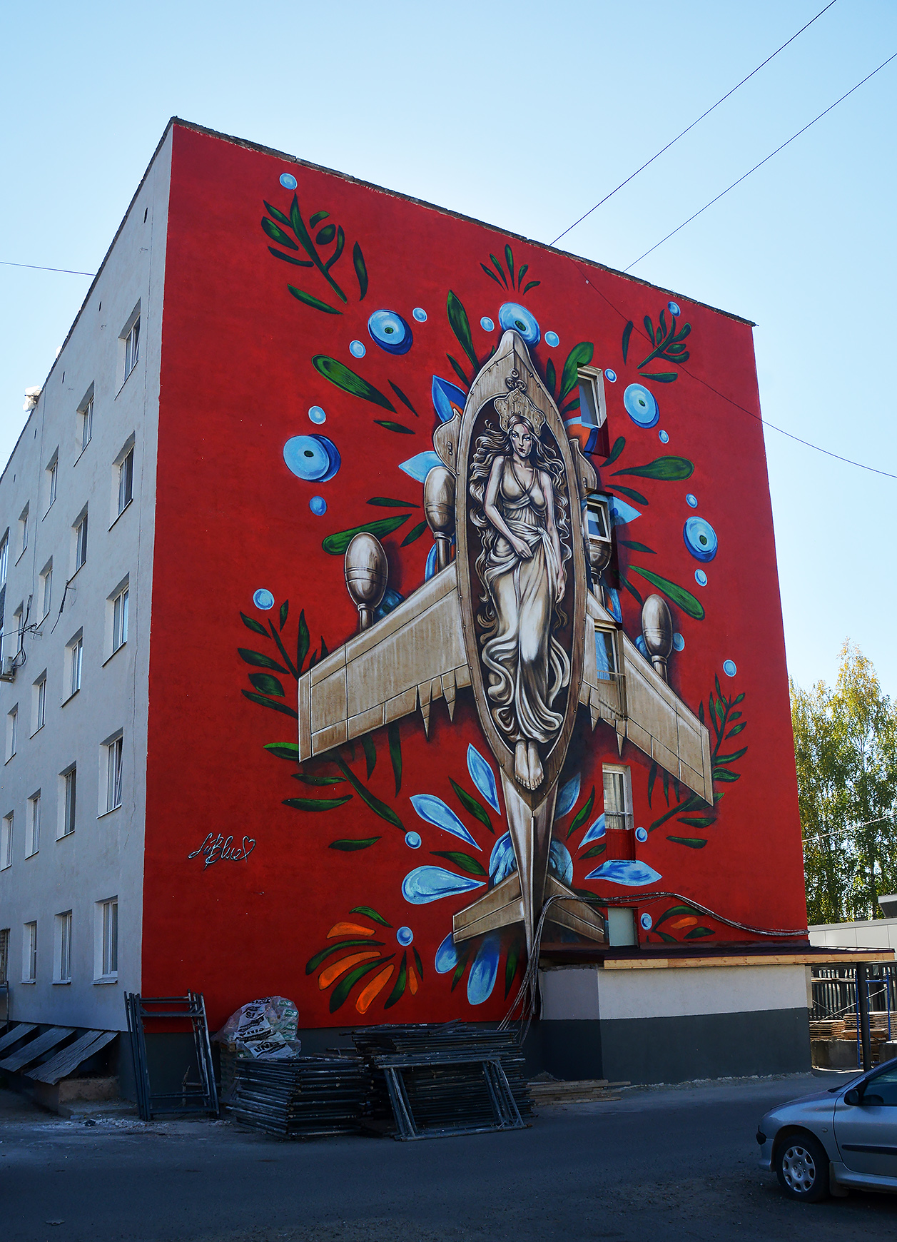 Perm, Улица Пушкина, 110. Монументальное искусство (мозаики, росписи)